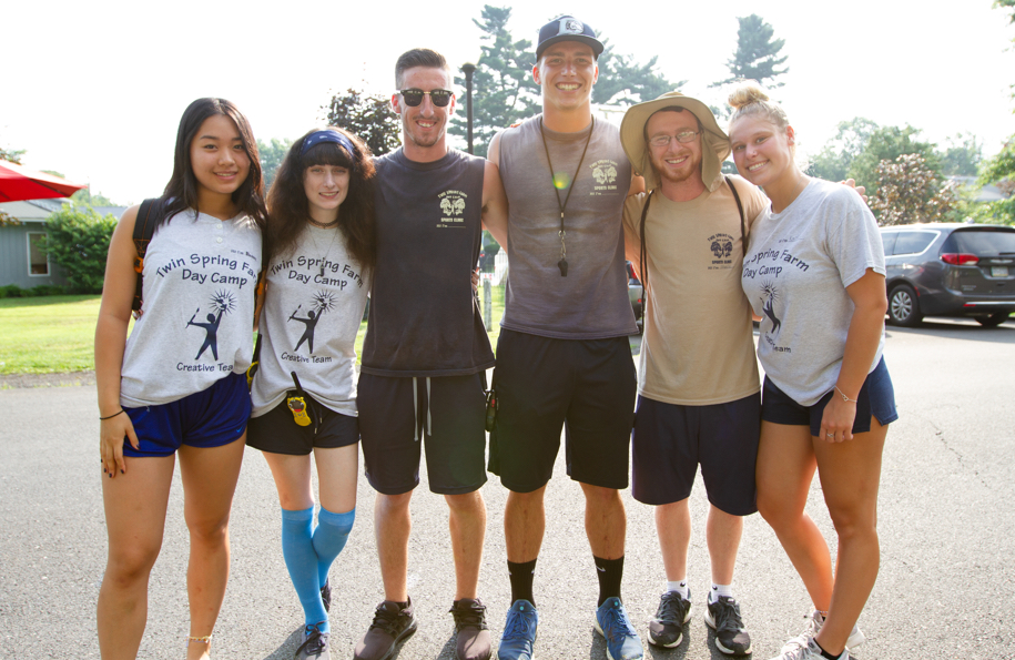 Twin Spring Farm's counselors together